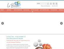 Tablet Screenshot of labellaspa.com